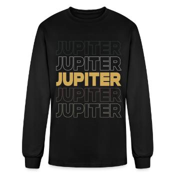 Retro Jupiter - Men's Long Sleeve T-Shirt - black - Front