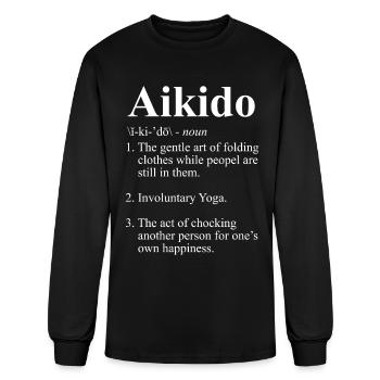 Aikido Definition - Men's Long Sleeve T-Shirt - black - Front