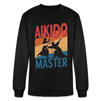 Aikido Master - Men's Long Sleeve T-Shirt - black - Front