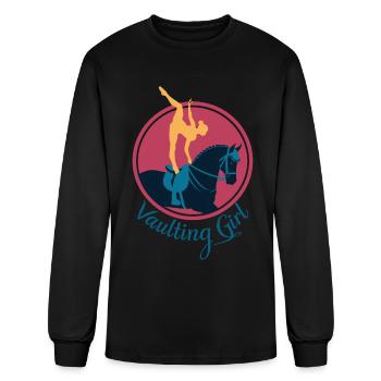 Vaulting Girl - Men's Long Sleeve T-Shirt - black - Front