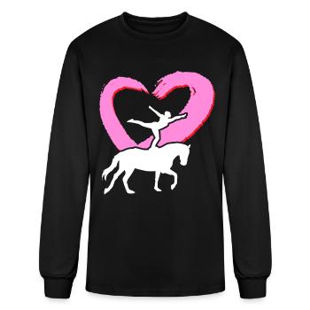 Vaulting Heart - Men's Long Sleeve T-Shirt - black - Front