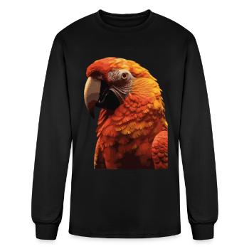 Parrot - Men's Long Sleeve T-Shirt - black - Front