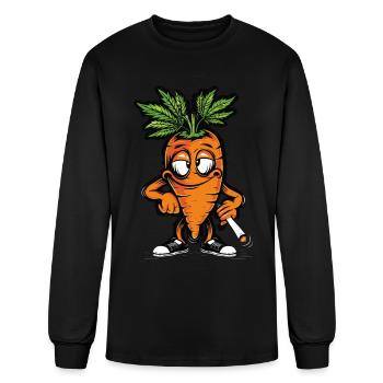 Carrot - Men's Long Sleeve T-Shirt - black - Front