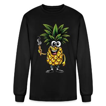 Pineapple - Men's Long Sleeve T-Shirt - black - Front