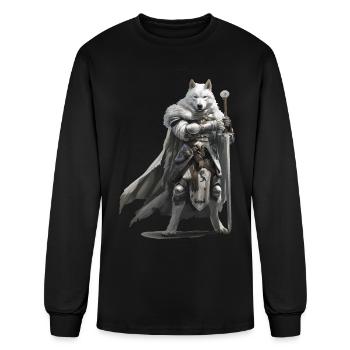 Husky - Men's Long Sleeve T-Shirt - black - Front