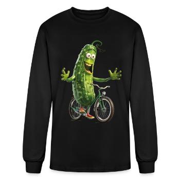 Cucumber - Men's Long Sleeve T-Shirt - black - Front