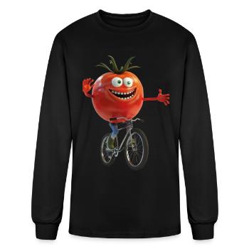 Tomato - Men's Long Sleeve T-Shirt - black - Front
