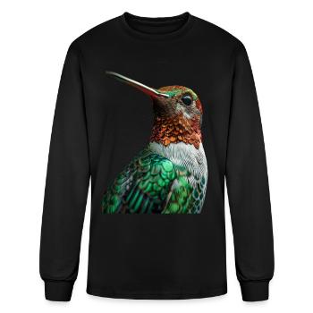 Hummingbird - Men's Long Sleeve T-Shirt - black - Front