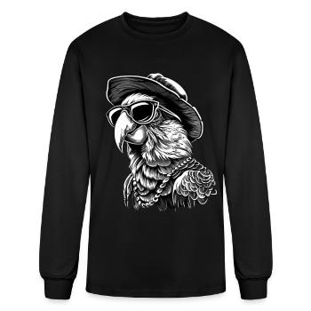 Parrot - Men's Long Sleeve T-Shirt - black - Front
