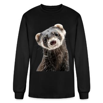 Ferret - Men's Long Sleeve T-Shirt - black - Front