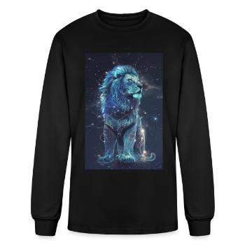 Leo - Men's Long Sleeve T-Shirt - black - Front