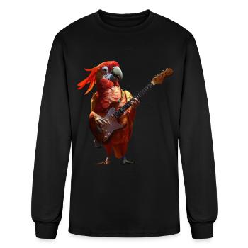 Parrot - Men's Long Sleeve T-Shirt - black - Front