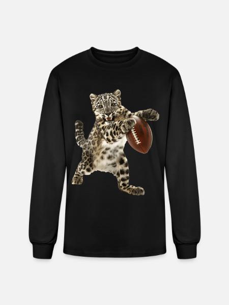 Snow Leopard - Men's Long Sleeve T-Shirt - black
