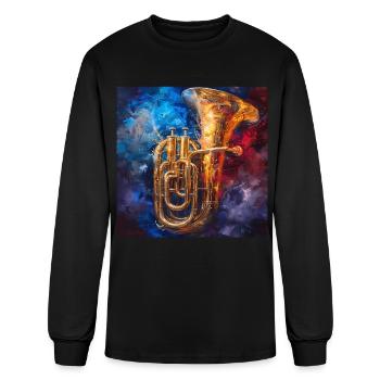 Tuba - Men's Long Sleeve T-Shirt - black - Front