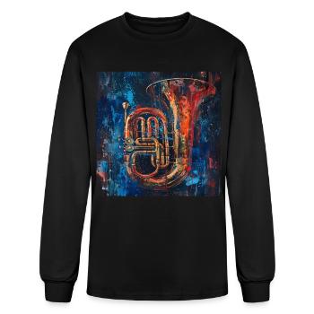 Tuba - Men's Long Sleeve T-Shirt - black - Front