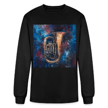 Tuba - Men's Long Sleeve T-Shirt - black - Front