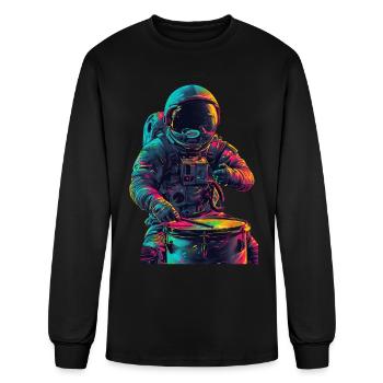 Drums - Men's Long Sleeve T-Shirt - black - Front