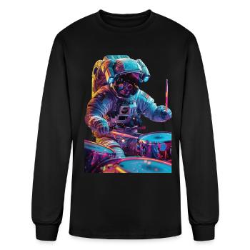 Drums - Men's Long Sleeve T-Shirt - black - Front