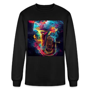 Tuba - Men's Long Sleeve T-Shirt - black - Front