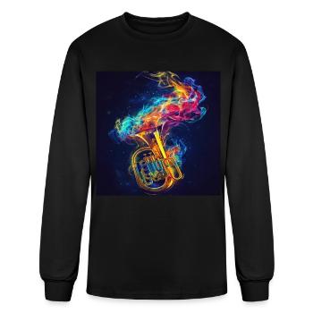 Tuba - Men's Long Sleeve T-Shirt - black - Front