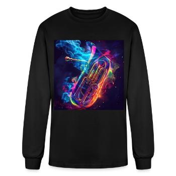 Tuba - Men's Long Sleeve T-Shirt - black - Front