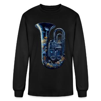 Tuba - Men's Long Sleeve T-Shirt - black - Front