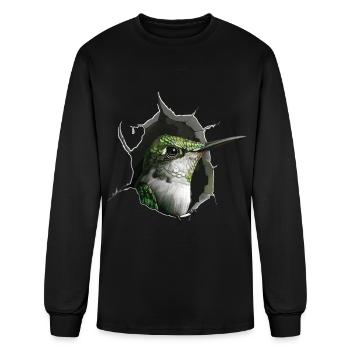 Hummingbird - Men's Long Sleeve T-Shirt - black - Front