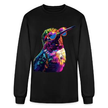 Hummingbird - Men's Long Sleeve T-Shirt - black - Front
