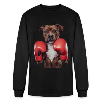 Staffordshire Bull Terrier - Men's Long Sleeve T-Shirt - black - Front