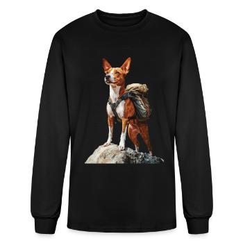 Basenji - Men's Long Sleeve T-Shirt - black - Front