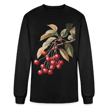 Cherry - Men's Long Sleeve T-Shirt - black - Front