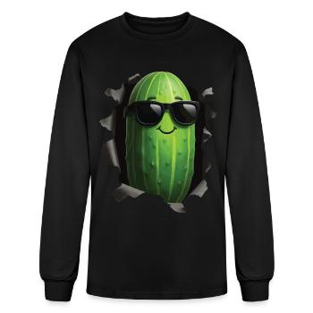 Cucumber - Men's Long Sleeve T-Shirt - black - Front