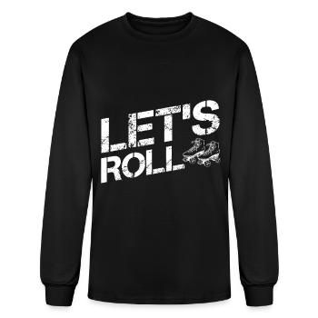 Roller Skating Reto Roller Skate Roller Skater - Men's Long Sleeve T-Shirt - black - Front