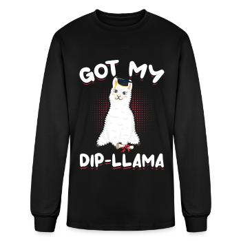 Diplôme Llama Diplôme Gradué - T-shirt à manches longues Homme - noir - Devant