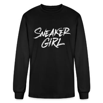 Sneaker Girl - Men's Long Sleeve T-Shirt - black - Front
