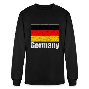 Germany German Flag Vintage - Men's Long Sleeve T-Shirt - black - Front