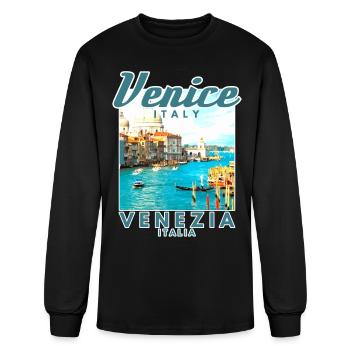 Venice Italy - Men's Long Sleeve T-Shirt - black - Front