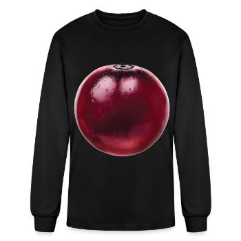 Plum Realistic - Men's Long Sleeve T-Shirt - black - Front