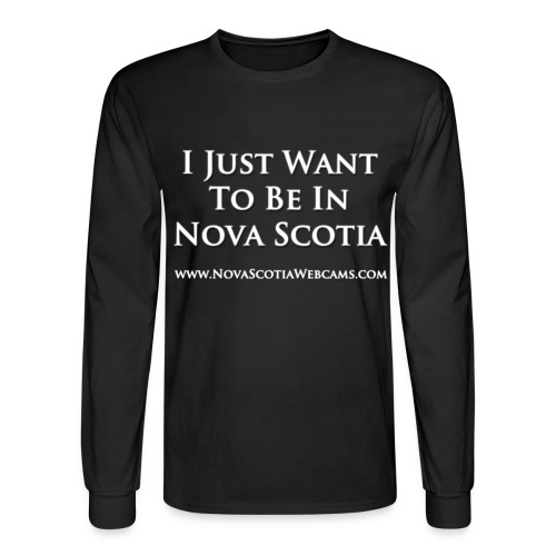 i just want to be in ns white - Men's Long Sleeve T-Shirt