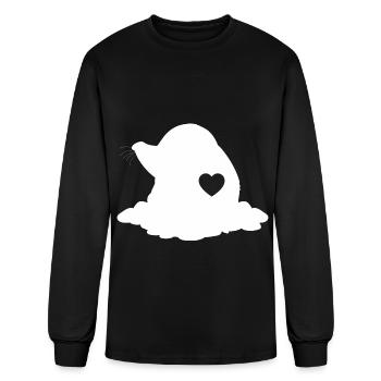 Mole Silhouette Heart - Men's Long Sleeve T-Shirt - black - Front