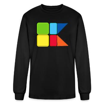OK - Men's Long Sleeve T-Shirt - black - Front