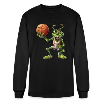 Grasshopper basketball player - Men's Long Sleeve T-Shirt - black - Front