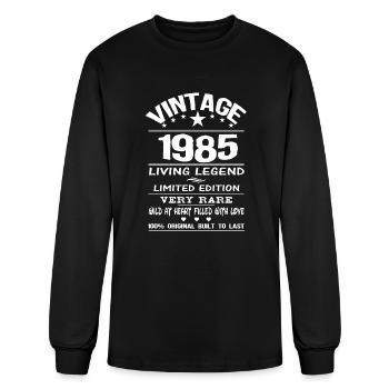 VINTAGE 1985 - Men's Long Sleeve T-Shirt - black - Front