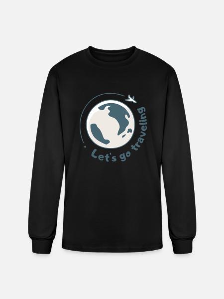 Lets go traveling - Men's Long Sleeve T-Shirt - black