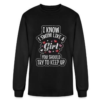 Pool Vacation Sport - Men's Long Sleeve T-Shirt - black - Front