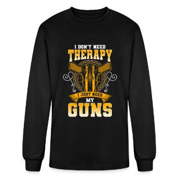 Arme Armes Chasse Tir Sport - T-shirt à manches longues Homme - noir - Devant