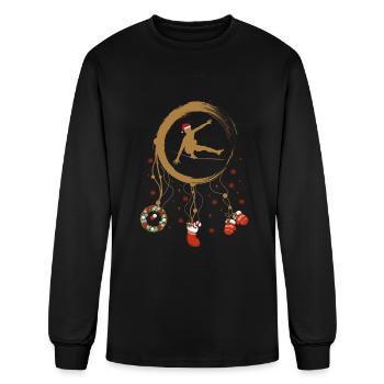 Winter dreamcatcher Christmas Slackliner - Men's Long Sleeve T-Shirt - black - Front
