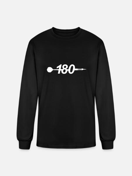 180 darts2 - Men's Long Sleeve T-Shirt - black