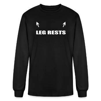 LEG RESTS - Men's Long Sleeve T-Shirt - black - Front