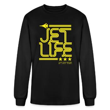 jet life - Men's Long Sleeve T-Shirt - black - Front
